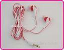 Fashionable In-Ear Earphone / Purple, Pink 3.5mm Stereo Unique Flat Cable MP3 Earphone