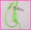 Green Fashionable Cartoon MP3 Cute Zipper Earphones For Mobile Phone YDT2