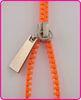 Orange Color Cartoon MP3 Cute Zipper Earphone For MP3 / MP4 Earphone YDT2