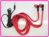 Promotion Red Braided Cable Waterproof Earphones, Stereo Waterproof Earphones For Mp3 / Mp4 Players