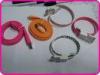 Flat Cable Colorful USB Data Cable, Multifunctions Power, Data Connector for Iphone / Apple / Ipad