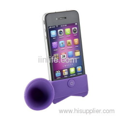 Apple iPhone Speaker for Extra Sound Green Color Silicone china factory