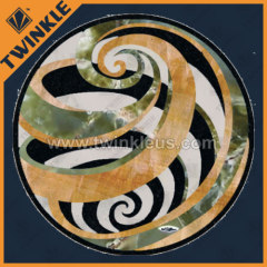 water jet marble medallion