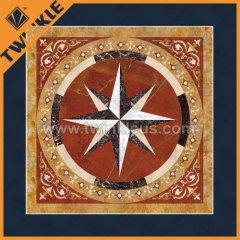 square floor paving stone medallion