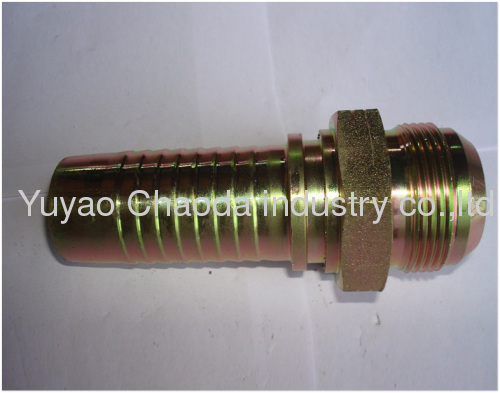 JIC MALE 74°CONE ISO 8434-2-SAE J514 SWAGED HOSE FITTING