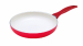 Red alumininum ceramic frypan with soft touch handle