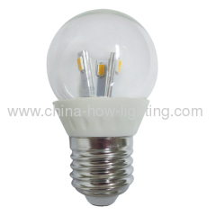 E27 E14 LED Ceramic Bulb SMD Chips Clear Glass Cover