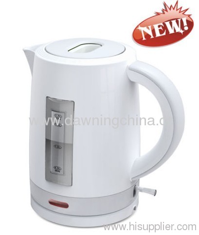 Electrial plastic kettle with water gauge