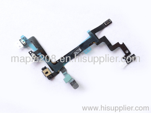 Power Button Volume and Silent Switch Keypad Flex Cable for iPhone 5