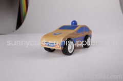 wooden children toys gifts assembly - police car