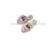 Bedroom Colorful velour home slippers
