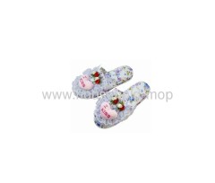 Bedroom Colorful velour home slippers