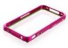 Pink Mobile Phone Protection Frame / Iphone Bumper Cover For Iphone 4 / Iphone 4s