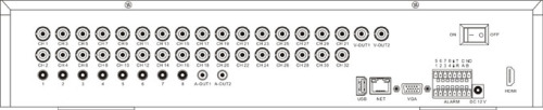 32CH DVR: CIF; H.264;HDMI;2pcs/2TB; VGA