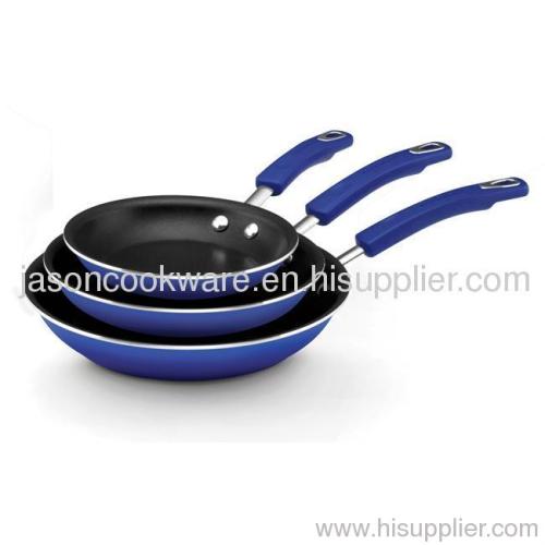 3Pcs non-stick iron press frying pan sets
