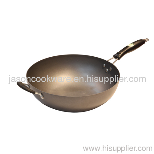 Imitation induction press iron wok