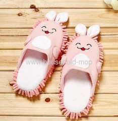 plush indoor slipper with rabbit animal design for children and women