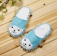 plush indoor slipper with rabbit animal design for children and women