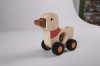 animal bell car-duck wooden children toys gifts animal toy