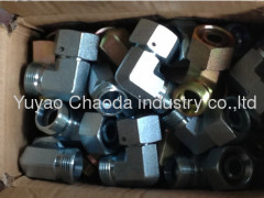 90°ELBOW BSPT MALE OF METRIC THREAD BITE TYPE TUBE FITTINGS