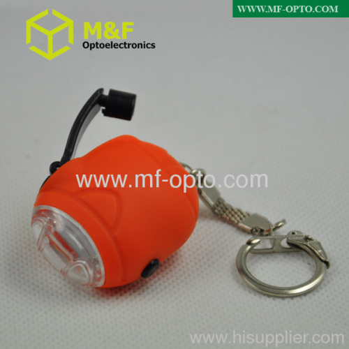 Animal keychain light mini dynamo with keyring