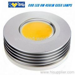 COB led GX53 LMPS Downlight 6w 2800k warm white Dimmable LED bulb