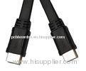 Gold Plated High Speed Flat Hdmi Cable With Ethernet, Custom Cable Assembly For Lcd Stb Dvd And HDTV