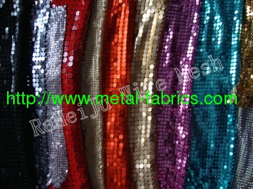 window treatment,sequin dots, sequin fabric, aluminum mesh