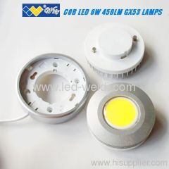 6w COB LED GX53 downlight gx53 spot light 2800K warm white 220v