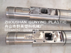 injection bimetallic screw barrel for injection moulding machines