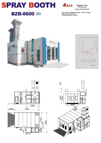 car spray boothCar Spray And Baking Booth Oven Spray Booth