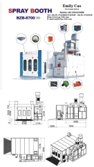 BZB-8700 Auto Spray Paint Booth, Auto Paint Booth, Car Painting Booth, Car Spraying Booth, Paint Spraying Booth