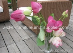 Outdoor and indoor wicker sofa in 4pcs