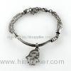 Cable, Link BR461 Zircon Ladies / Womens Stainless Steel Bracelets With Fashion Accessory For Gift,