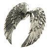 Double Winged Stainless Steel Heart Necklace, Eco-friendly Boys / Mens Stainless Steel Pendants For