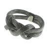 Women's Stainless Steel Mesh &quot;Hercules Knot&quot; Chain Bracelet With Toggle, BR430-2 Stainless Steel Mes