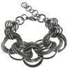 Womens Stainless Steel Bracelets With Extension Chain, BR459 Stainless Steel Bracelets, Mesh Bracele
