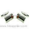 White and red finish Stainless Steel Cufflinks For Men 19*12*21mm, Stainless Steel Cufflinks