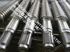 twin conical screw cylinder for pvc pipe for extruder double machines