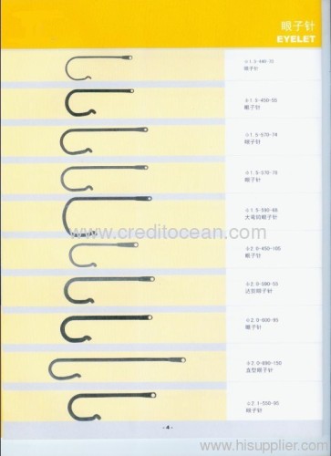 textile machine parts eyelet needle