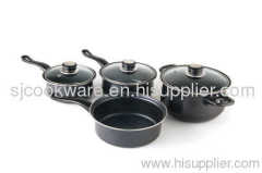 7pcs carbon steel cookware set/non-stick cookware set