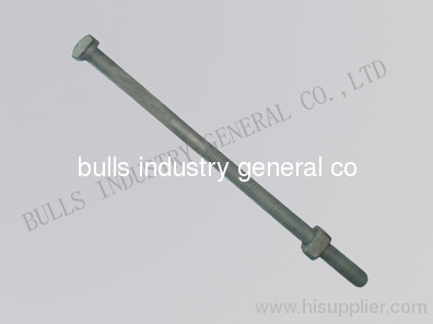 galvanised steel machine bolt