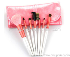 7pcs Pink Travelling cosmetic kits brush