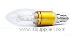 Silver / Gold Pure White Dimmable 5w c35 Led Candle Bulb 350lm / Led Candle Light Bulbs