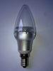 5W C37 Clear Candle Bulbs 300lm Warm White / Led Candle Bulbs For Dinning Lamp, Wall Lamp