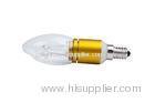 Waterproof 5W C35 Clear Candle Bulbs 350lm, 20 - 70MA Dinning Candle Bulbs CE, ROHS