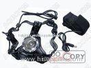 3.7v Black, Silver CREE Led Headlamp, CREE Q5 LED 3-Mode Rechargeable Headlamp With 218650 Battery