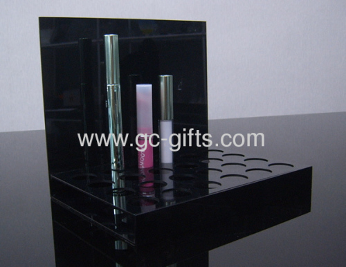 Custom black acrylic cosmetic display cases