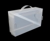 PP twill packing box for shoes shoes package box/bags with hanger