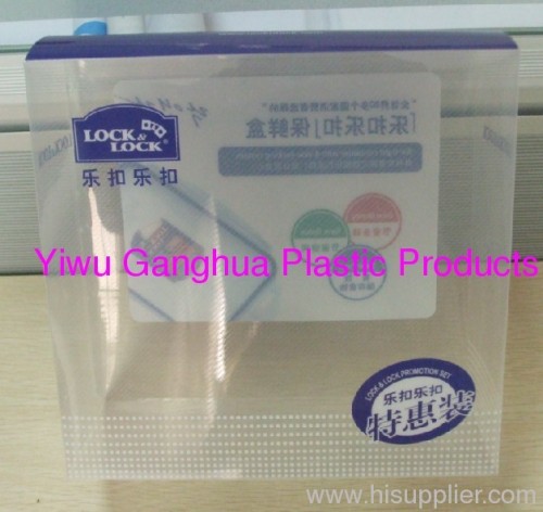 PET clear box for crisper package